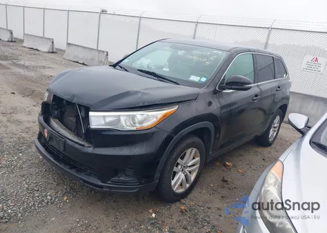 2016 Toyota Highlander Le из США, поврежденный, VIN 5TDZARFH6GS022162